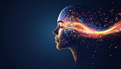 illustration of the synergy of the human mind