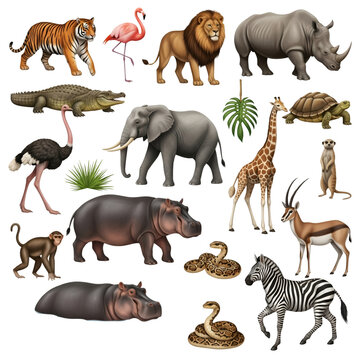 African Wildlife and Jungle Animals Collection