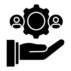 change management Solid icon