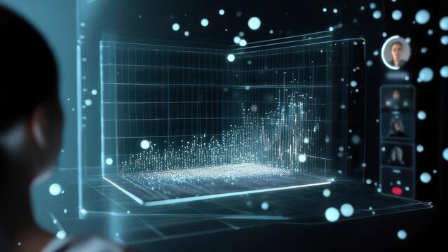 Holographic data display