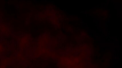 Red mist and blood swirls and flows slowly on a black background. Ideal overlay for bloody horror films, dramatic intros, atmosphere of danger or passion