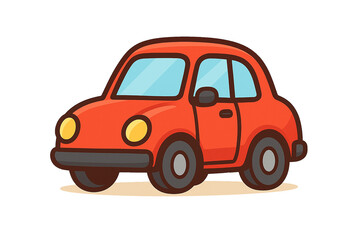 Fototapeta premium toy car isolated on white