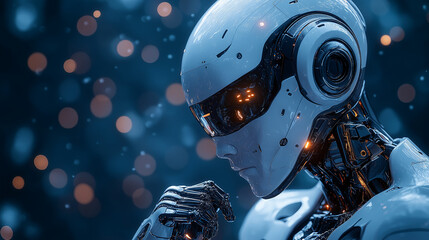 Fototapeta premium Multi-functional robot performing diagnostics