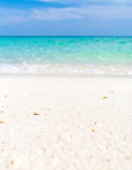 Fototapeta premium Beach Scene Close-up Focus Blur