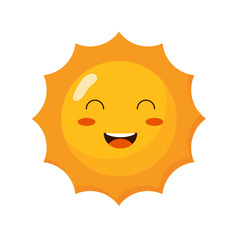 Cute Sun Cartoon Illustration 