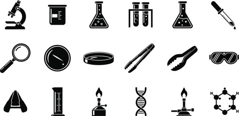 Laboratory Equipment Icons