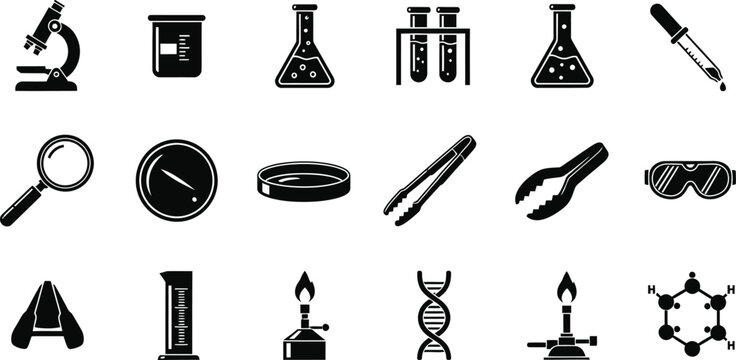 Laboratory Equipment Icons
