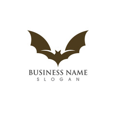 bat vector icon logo template