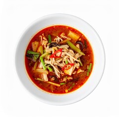 Chinese hot and sour chicken soup