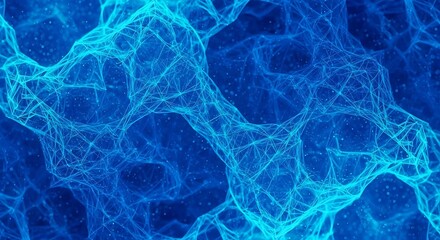 Intricate Blue Network Patterns.