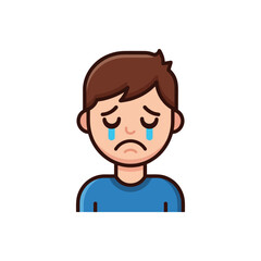 Sad Boy Icon