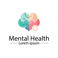 Obraz premium Mental health logo