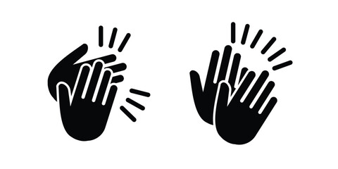 collection of clapping hands icons
