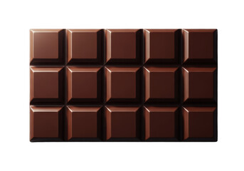 Fototapeta premium Chocolate bar isolated on transparent background for sweet indulgence