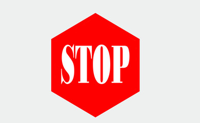 red stop sign