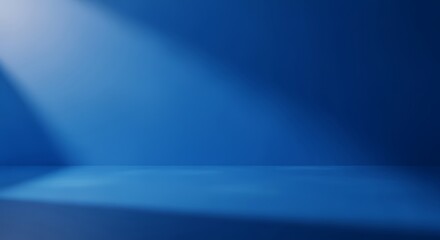 Abstract Blue Spotlight Background.