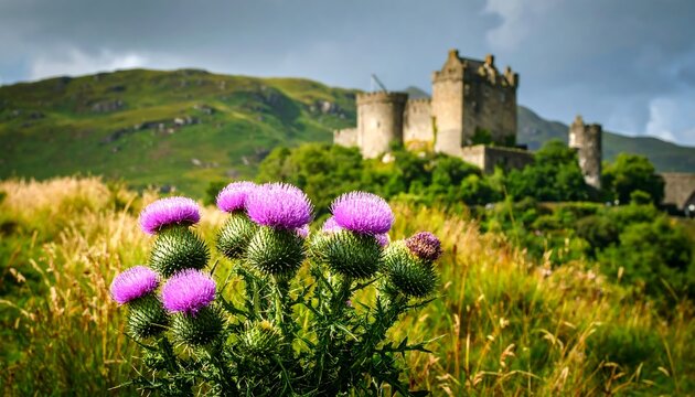 Scottish Thistle and Castle