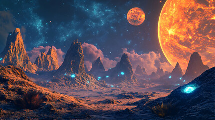 sunrise over the mountains