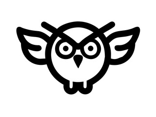 Fototapeta premium owl on white background