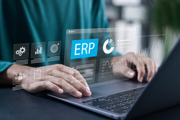ERP data to analyze marketing. Enterprise resource planning, company productivity and improvement....
