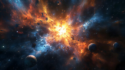 Fototapeta premium space background with space