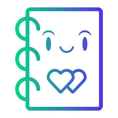 planner Line Gradient Icon