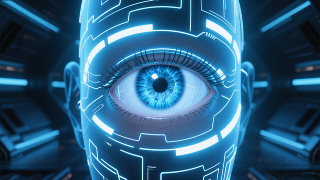 blue technology background