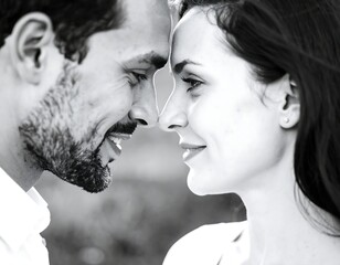 Couple Portrait Close Up