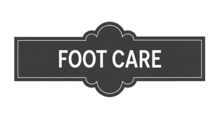 Isolated Foot Care Sign