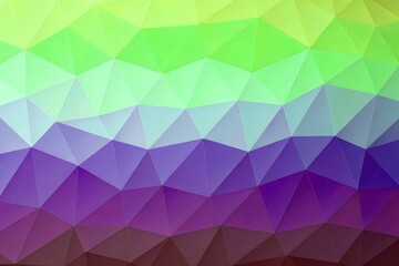 Obraz premium Abstract Geometric Background with Green Purple and Brown Triangular Shapes
