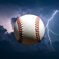 Baseball Stormy Sky