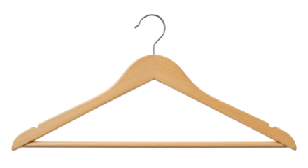 Isolated Wooden Hanger