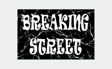 BREAKING STREET DESIGN IN BLACK