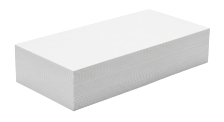 Isolated Stack of White Paper
