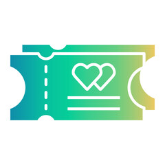 ticket Gradient icon