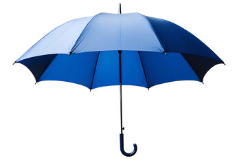 blue umbrella isolated on a transparent background, cutout png file in png format, ultra-realistic photography. 