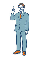 Obraz premium Businessman Giving Advice with a Smile