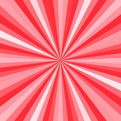 Radiating red and pink stripes