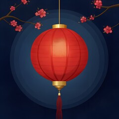 Obraz premium chinese lantern in chinese temple