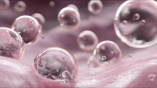 Detailed medium shot of microcapsules rupturing within a fuel bladder patch under stress clear focus on capsule release with softly blurred adjacent bladder surface illustrating