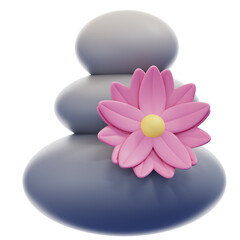 Japanese Stone Decoration 3D Icon
