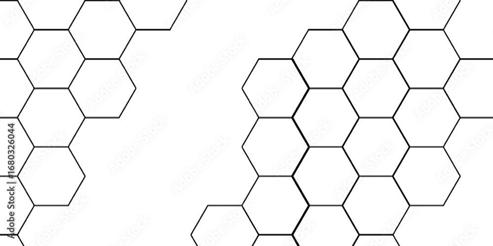 Poster Background with hexagons . Abstract background with lines . Futuristic honeycomb hexagon white background. Geometric seamless texture white abstract background with hexagons.