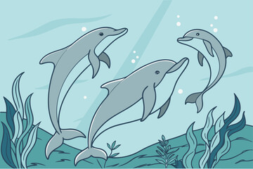 Graceful Dolphin Dance
