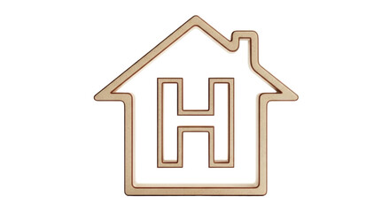 Isolated House Hospital Sign