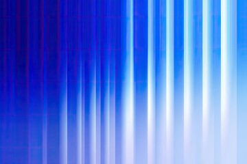 Abstract vibrant blue and white vertical lines, hinting at a digital or futuristic theme