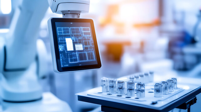 Automated Robotic Arm with Digital Interface Analyzing Samples in a Laboratory Setting