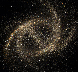 Fototapeta premium Abstract black and white grunge texture with scratches, dust, noise, and glitter particles on dark background, distressed vintage style, high resolution 