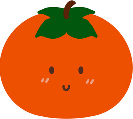 vector illustration of an persimmon




