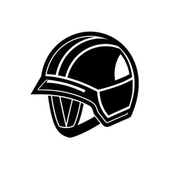 Fototapeta premium helmet safety headwear vector silhouette 