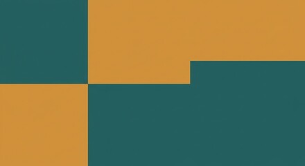 青と黄土色の抽象的幾何学模様背景画像